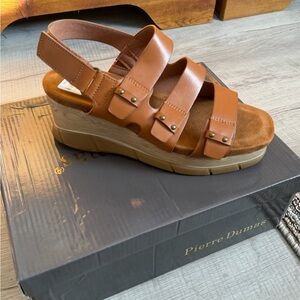 Pierre Dumas Women's Brown Wedge Sandals